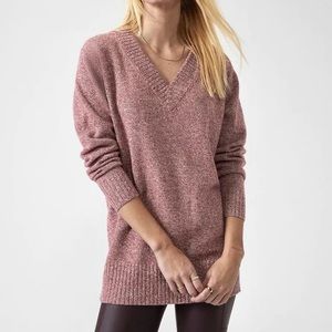 Athleta Vital V-Neck Tunic Sweater